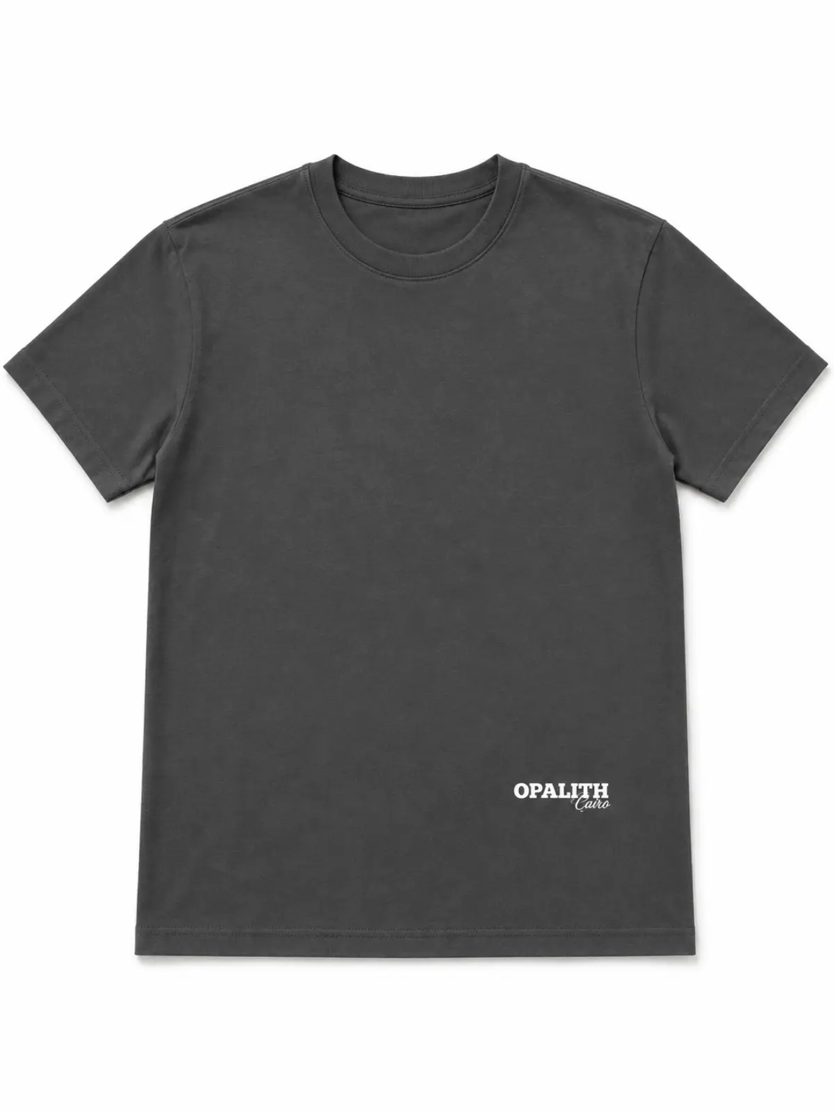 Opalith Crest Graphic Tee Charcoal